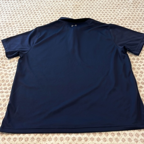 Under Armour Heat Gear Loose Fit Size 3XL
Short Sleeve Polo Golf Shirt Blue Gray - Picture 7 of 12